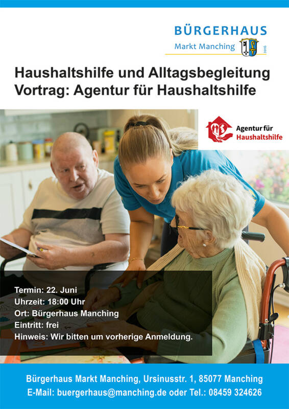 Vortrag: Haushaltshilfe und Alltagsbegleitung