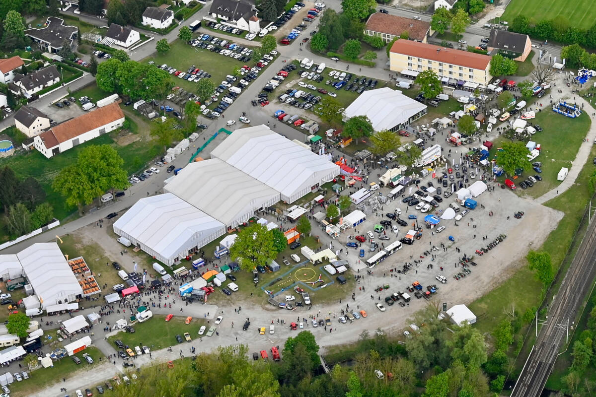 Luftbild Gewerbemesse Manching 2019